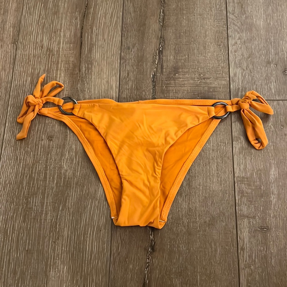Swim Systems Ruched Bikini Bottom - Orange